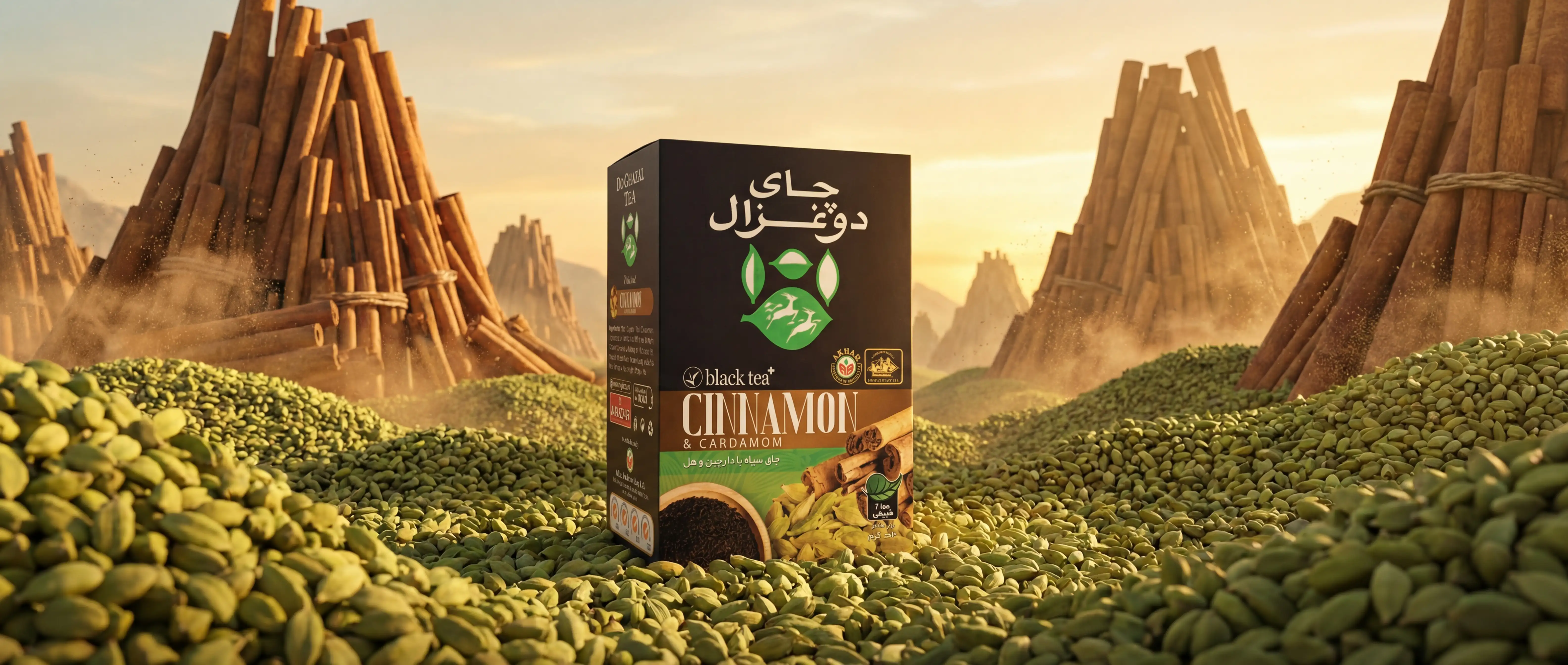 Do Ghazal Cinnamon Cardamom Tea in cardamom valley